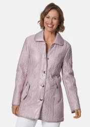 Longjacke mit außergewöhnlicher Steppung - altrosé - Gr. 21 von Goldner Fashion