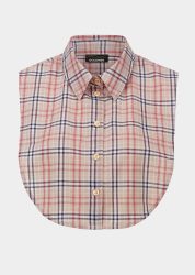 Kombinationsstarker Blusenkragen - beige / kariert - Gr. 46 von Goldner Fashion