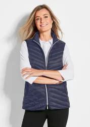 Steppweste aus leichter Daune - marine - Gr. 19 von Goldner Fashion