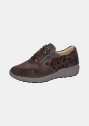 Hallux-Sneaker mit dämpfender Laufsohle - braun - Gr. 41,5 von Goldner Fashion