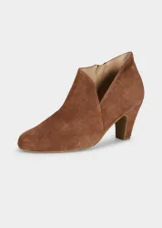 Feminine Stiefeletten mit Absatz - cognac - Gr. 38 von Goldner Fashion
