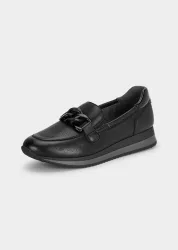 Slipper mit modischer Verzierung - schwarz - Gr. 38 von Goldner Fashion