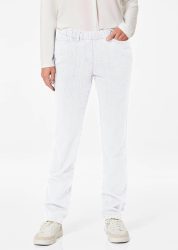 Klassische Schlupfjeans CARLA - weiss - Gr. 21 von Goldner Fashion