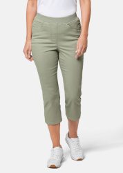3/4-Jeansschlupfhose - graugrün - Gr. 195 von Goldner Fashion
