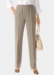 Pflegeleichte Reiseschlupfhose CARLA - taupe - Gr. 20 von Goldner Fashion
