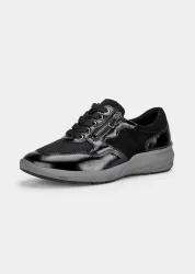 Hallux-Sneaker mit dämpfender Laufsohle - schwarz - Gr. 38,5 von Goldner Fashion