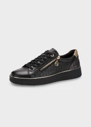 Sneaker mit weicher Komfort-Sohle - schwarz - Gr. 36 von Goldner Fashion