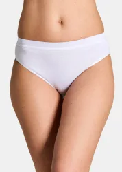 Baumwoll-Jazzpant im Mehrfachpack - weiss - Gr. 38 von Goldner Fashion