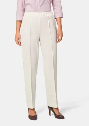 Bequeme Rippenhose CARLA - cremeweiss - Gr. 25 von Goldner Fashion
