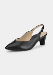 Pumps mit schmalem Fersenriemen - schwarz - Gr. 3,5 von Goldner Fashion