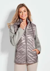 Jacke mit Stehkragen - stein - Gr. 21 von Goldner Fashion