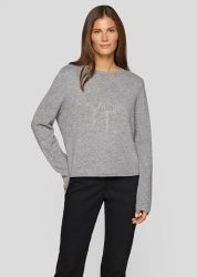 Strickpullover mit Wolle und Modal - grau / méliert - Gr. 40 von Goldner Fashion