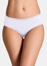 Taillenslip im 2er-Pack - weiss - Gr. 42 von Goldner Fashion