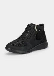 Stiefeletten mit Hallux-valgus-Funktion - schwarz - Gr. 36 von Goldner Fashion