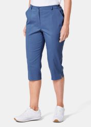 Caprihose CARLA aus Satin - blau - Gr. 21 von Goldner Fashion