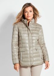 Leichte Steppjacke mit vielen Details - beige - Gr. 19 von Goldner Fashion