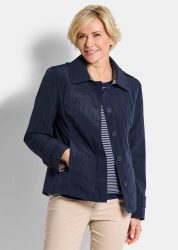 Trench-Jacke in Crash-Optik - marine - Gr. 19 von Goldner Fashion