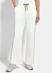 Sweathose mit seitlicher Kontrastpaspel - cremeweiss - Gr. 42 von Goldner Fashion