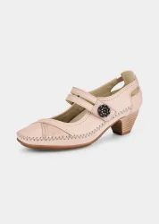 Elegante Pumps mit Riemchen - rosé / beige - Gr. 37 von Goldner Fashion