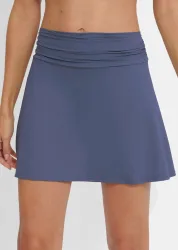 Bade-Jupe mit integrierter Shorts - rauchblau - Gr. 40 von Goldner Fashion