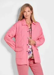 Hemdjacke in Stepp-Optik - koralle - Gr. 21 von Goldner Fashion