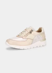 Sneaker mit luftgepolsterter Laufsohle - goldfarben / beige - Gr. 4,5 von Goldner Fashion