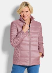 Steppjacke mit Reissverschlusstaschen - rosé - Gr. 20 von Goldner Fashion