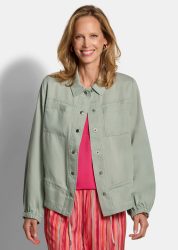 Leichte Jacke aus kühlem Lyocell - salbei - Gr. 19 von Goldner Fashion