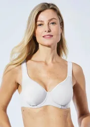 Bügel-BH aus Microfaser - weiss - Gr. 80 E von Goldner Fashion