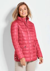 Leichte Steppjacke mit vielen Details - koralle - Gr. 21 von Goldner Fashion