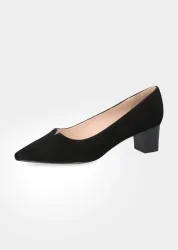 Pumps aus echtem Veloursleder - schwarz - Gr. 6 von Goldner Fashion