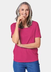 Gepflegtes Shirt in formstabiler Ware - pink - Gr. 21 von Goldner Fashion