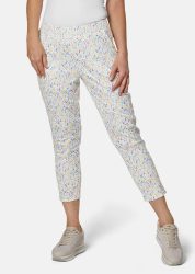 Attraktive Druckhose mit weichem Fall - orange / lila / gemustert - Gr. 20 von Goldner Fashion