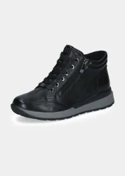 Sportliche Stiefeletten aus Hirschleder - schwarz - Gr. 40 von Goldner Fashion