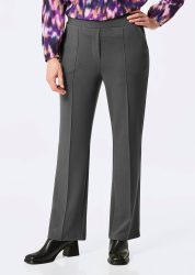 Jerseyhose VERA mit Biesen - grau / méliert - Gr. 23 von Goldner Fashion