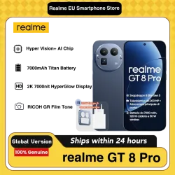 realme GT 8 Pro, 16+512GB, Snapdragon 8850, 200MP Handykamera, 7000mAh Akku, inklusive 120W Ladegerät und DC