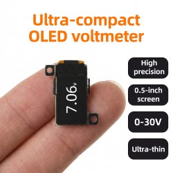 DC 0-30V Mini-Digital-Voltmeter, 0,5-Zoll-OLED-Display, hochpräzises 2/3-Draht-Spannungsmessgerät, 5 Hz/10 Hz einstellbar