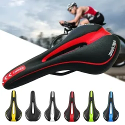 Mountain Road Bike Sitz Bequeme Weiche Radfahren Kissen Heimtrainer Sattel PU Leder Gel Gefüllt Stoßfest Fahrrad Sattel