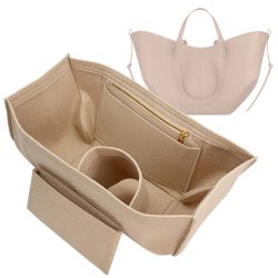 Passend für Cyme Large/Mini Tote, Taschenorganizer-Einsatz, Filz-Inneneinsatz mit Reißverschluss, Wasserflaschenhalter, Aufbewahrungstasche, Formgeber