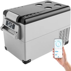 Auto Kühlbox Kompressor 18/20/30.6/35/45/49.4L mit APP, Portable Kühlbox 12V 24V 230V, Camping Kühlschrank -20°C für Auto und LKW