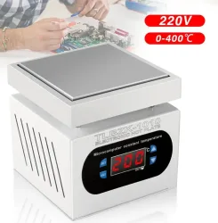 150*150mm Einstellbare Konstanttemperatur-Heizstation Elektronische Heizplatte Vorheizplattform 0~400°C ?   LED-Digitalanzeige für PCB-SMD-BGA-Lötarbeiten, Handy-LCD-Touchscreen-Demontage, Wartungs-