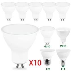 10 stücke GU10 E27 E14 MR16 GU5.3 Lampada Led-lampe 3 W 6 W 9 W 12 W 220 V Bombillas LED Lampe Scheinwerfer Lampara Spot Licht Hause beleuchtung
