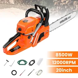 20-Zoll 2-Takt Benzin-Kettensäge, hohe Leistung 8500W, 12000 U/min, tragbare Handkettensäge, Baumtrimm-Maschine, Holzschneider
