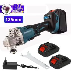 Bürstenloser Elektrischer Winkelschleifer 125MM 3 Geschwindigkeiten Kabelloser Schleifer Schneidemaschine Holzbearbeitungs-Elektrowerkzeug für Makita 18V Akku
