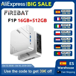 Firebat F1P Mini-PC AMD Ryzen 7 H255 16GB LPDDR5 512GB SSD Win11 Pro Desktop Mini-Computer USB 4.0 Wi-Fi 6 BT 5.2
