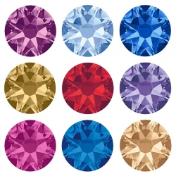 YANRUO 2088 Nicht Hotfix 8 große 8 kleine DIY Strass Kristall Stick auf Nägel flache Rückseite Strasssteine für Nail Art Dekorationen