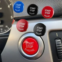 Fit für BMW E87 E60 E83 E84 E89 E90 E91 E92 E93 Auto Motor Start Taste Ersetzen Abdeckung Stop Schalter Zubehör auto Dekor