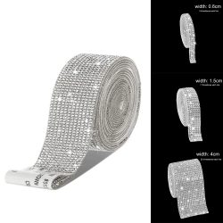 Selbst Klebe Kristall Strass Aufkleber Diamant Band DIY Aufkleber Strass für Kunst Handwerk, DIY Event Auto Telefon Dekoration