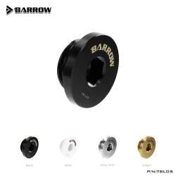 Barrow PC wasser kühlung wasser Stop stecker fitting G1/4 Schwarz/Silber/Weiß/Gold, hand Twist wasser kühler TBLDS