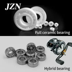Luya Angelrollen, Baitcasting-Rollen, Spinnrollen, verbesserte Vollkeramik-Hybridkeramiklager für reibungslosen Lauf 623 MR115 608 ZZRS
